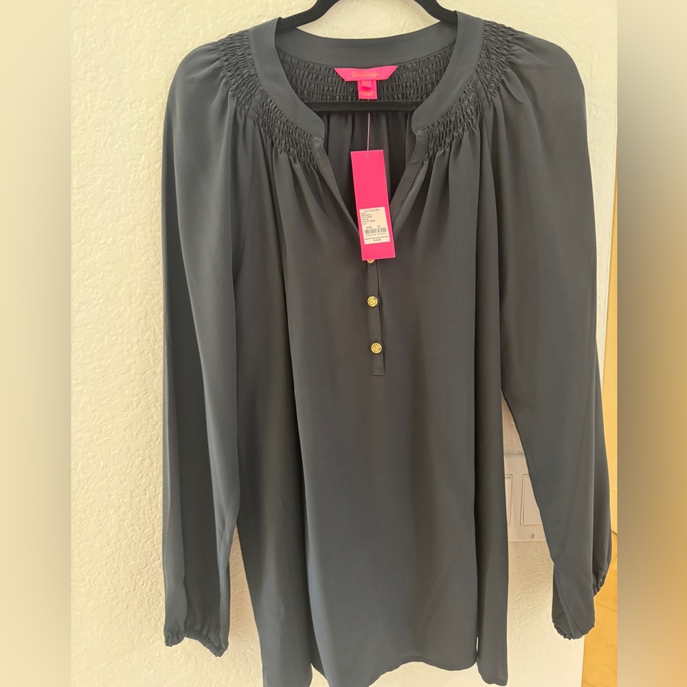 Lilly Pulitzer Black Blouse